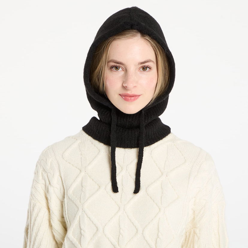 Шапка GUESS Virginia Knitted Hooded Balaclava with Drawstring Черно | V5BZ04Z0462-JBLK