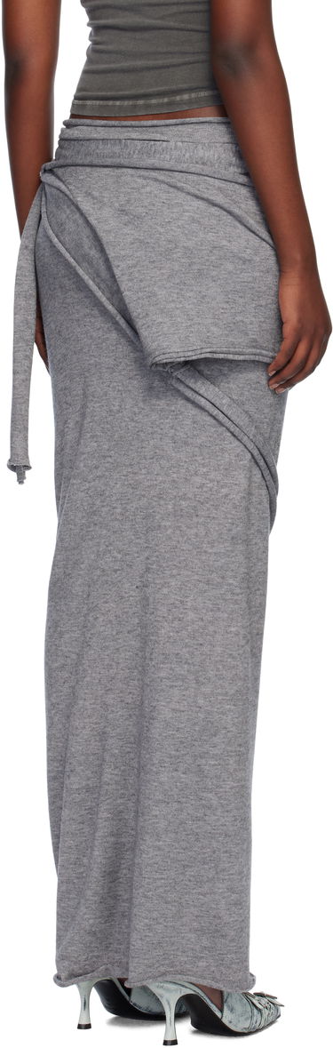 Пола Ottolinger Ottolinger Drape Strap Knit Maxi Skirt Сиво | 2204040111, 2