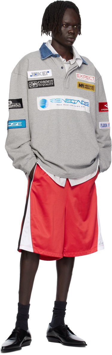 Поло тениска Martine Rose Martine Rose Rugby Polo Сиво | 672JE07045, 3