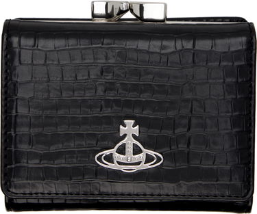 Портфейл Vivienne Westwood Vivienne Westwood Small Croc-Embossed Frame Wallet Черно | 5115002NW-L00C0-, 0