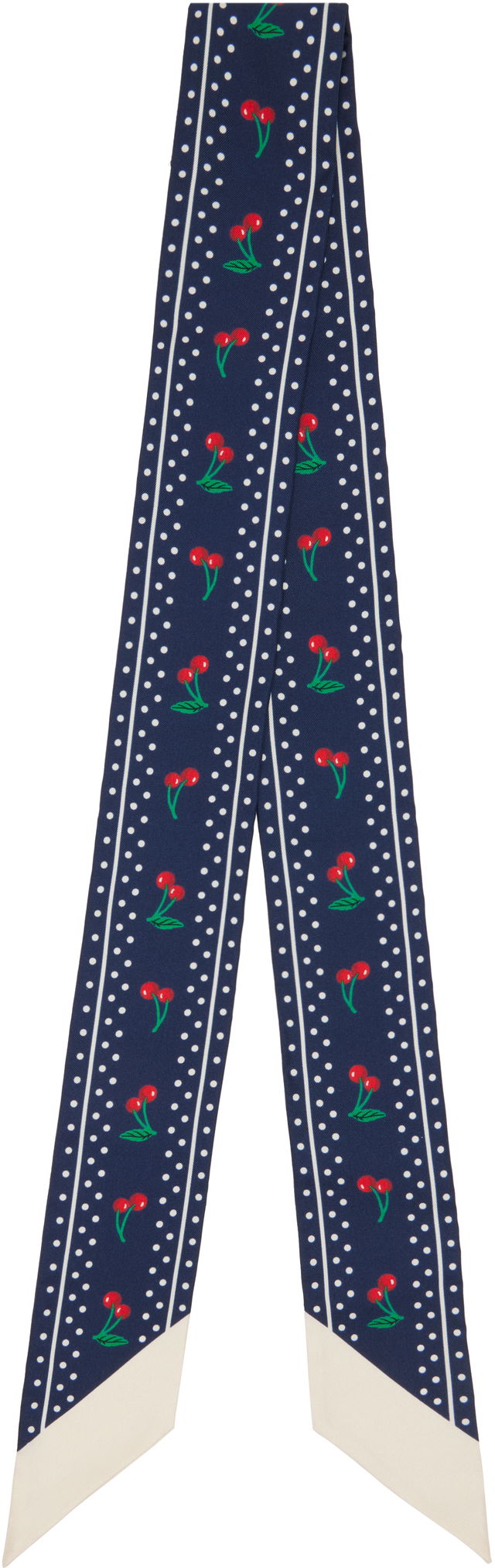 Garavani Cherry Polka Dot Silk Scarf