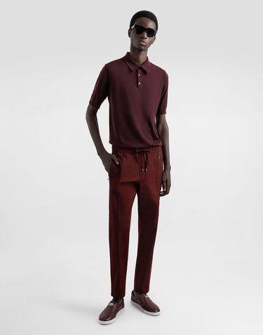 Спортни панталони Dolce & Gabbana Dolce & Gabbana Cotton Jogging Pants With Tag Бургунди | GYACETFUFNVM5039, 1