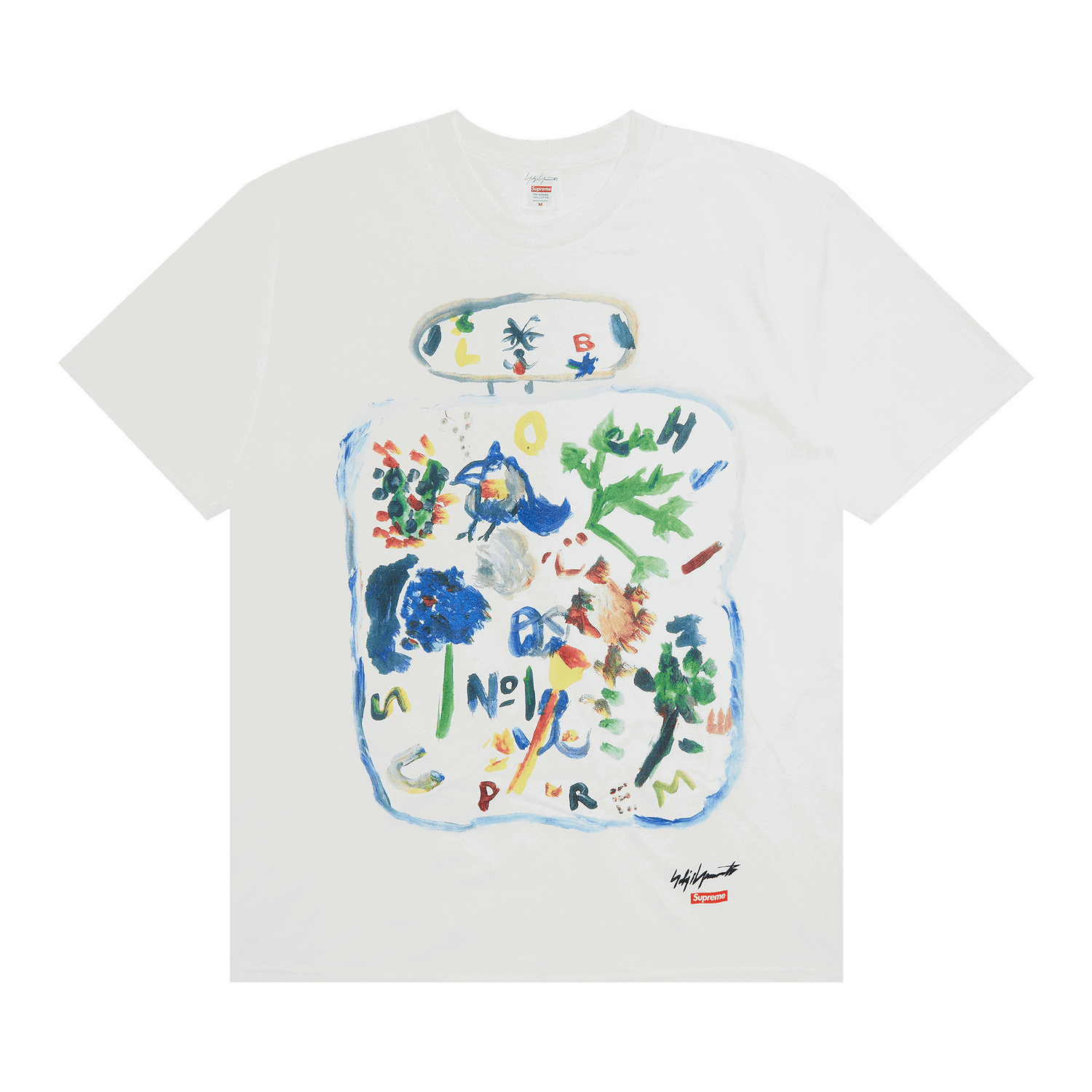 Тениска Supreme Yohji Yamamoto x Paint Tee Бяло | FW22T3 WHITE, 0