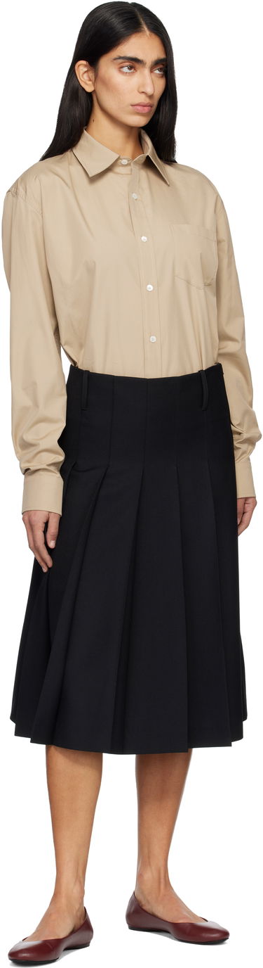 Риза A.P.C. Owen Long Sleeve Button-Up Shirt with Chest Pocket Бежово | COHLE­-H12652, 4