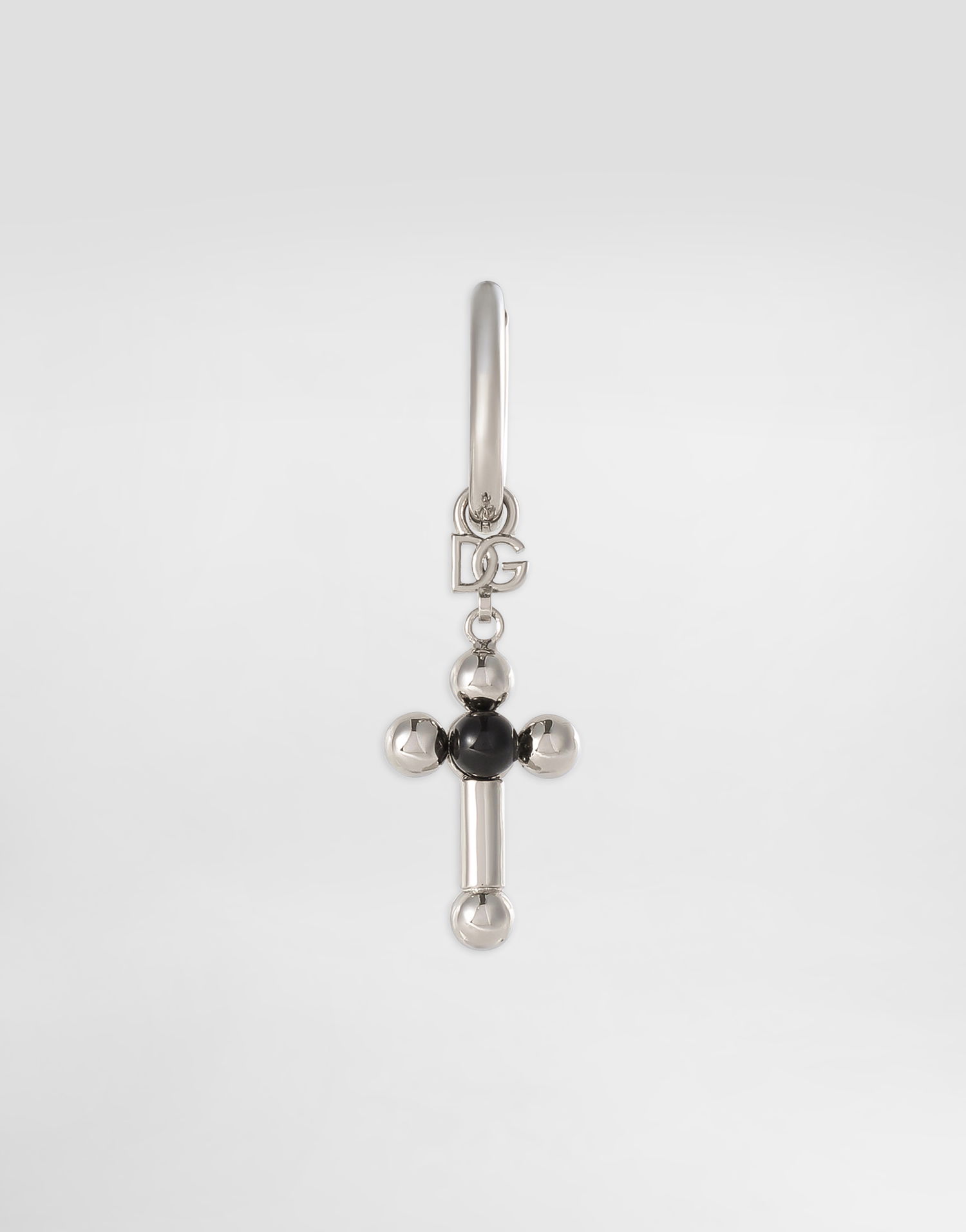 Обеци Dolce & Gabbana Dolce & Gabbana Single Earring with Cross Charm Металик | WER5M4W111187655, 0