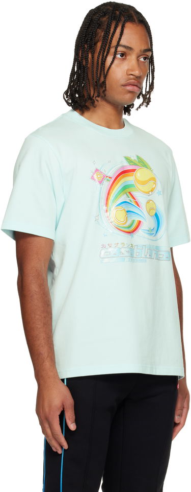 Тениска Casablanca Manga Tennis Ball Short Sleeve T-shirt Тюркоазено | M-AW25-JTS-001-07, 1