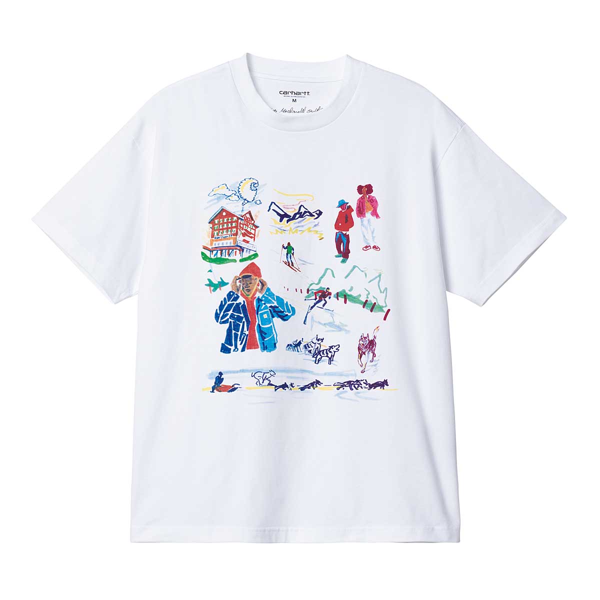Тениска Carhartt WIP S/S Ollie Mac Chalet T-Shirt Бяло | I032409.02XX, 1