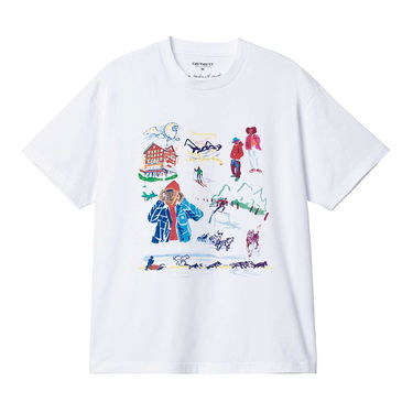 Тениска Carhartt WIP S/S Ollie Mac Chalet T-Shirt Бяло | I032409.02XX, 1