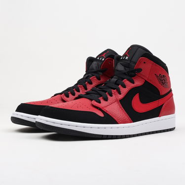 Кецове и обувки Jordan Air Jordan 1 Mid "Bred" Черно | 554724-054, 1