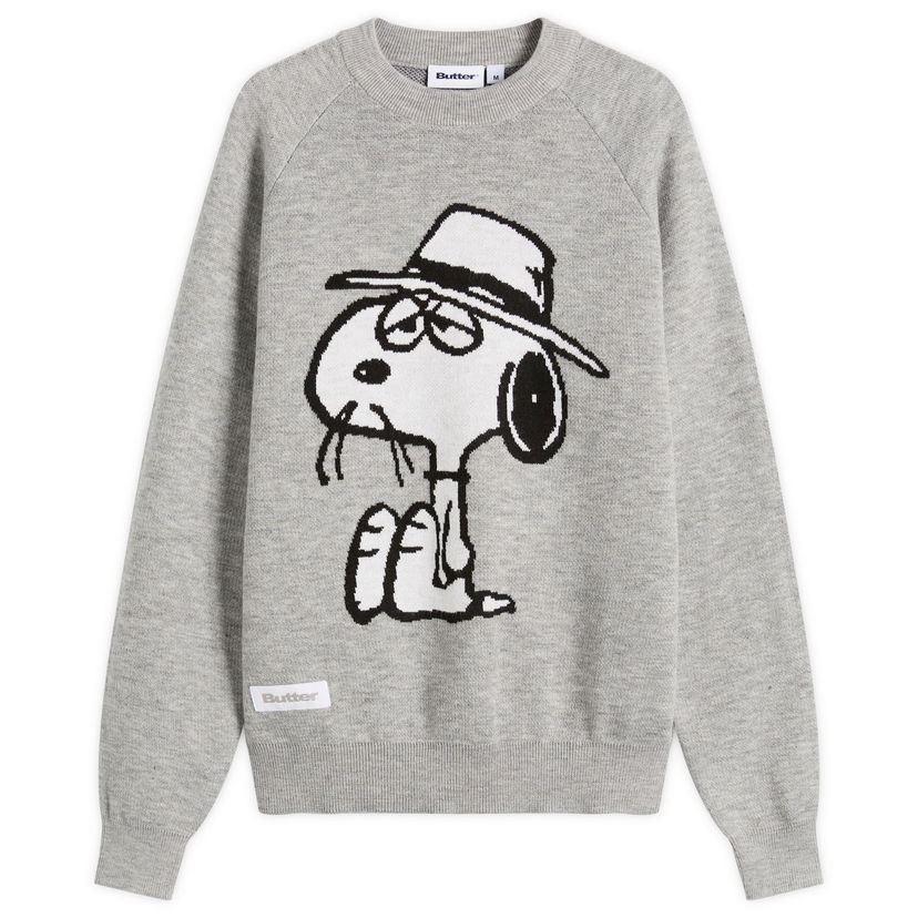 Пуловер Butter Goods Peanuts Spike Knit Sweater Сиво | BGBP240701-ASH