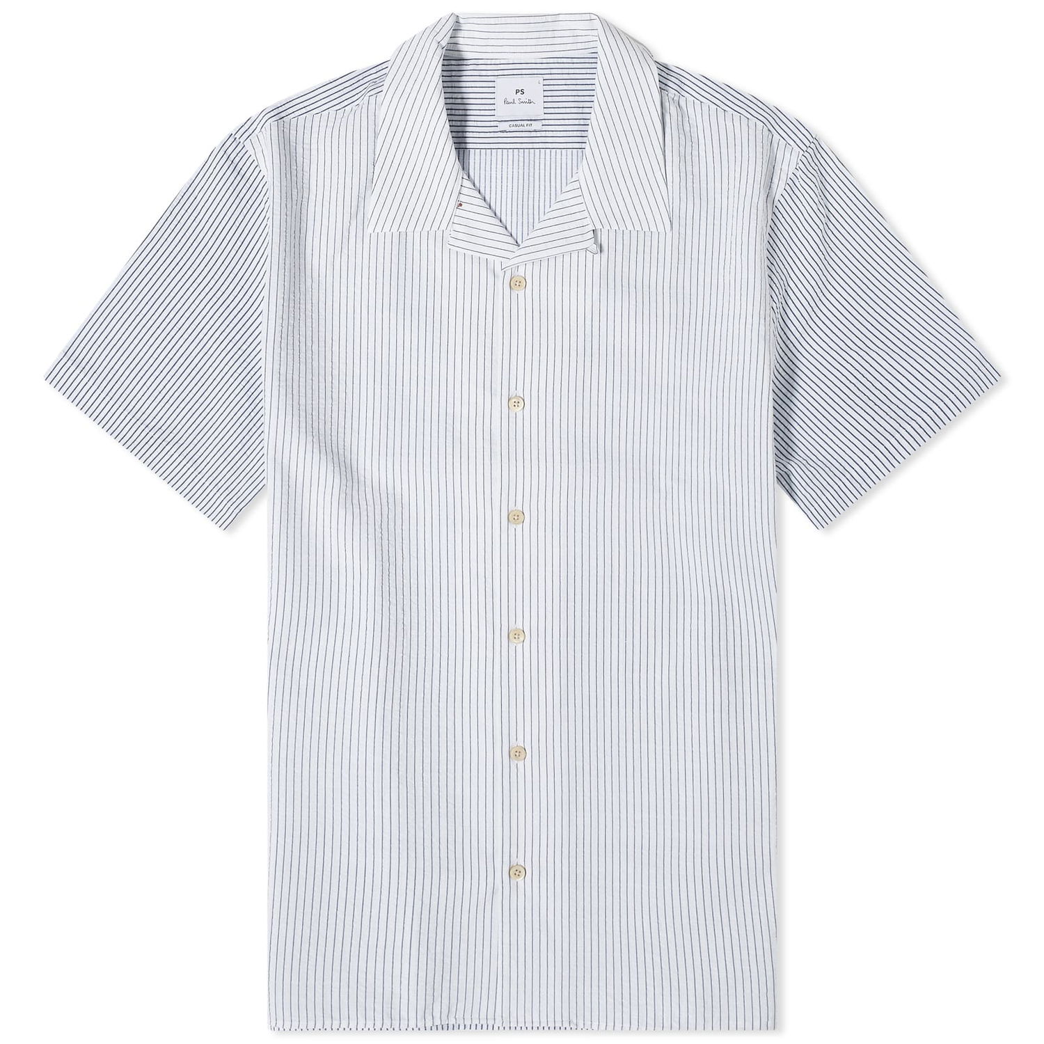 Риза Paul Smith Paul Smith Printed Vacation Shirt Бяло | M2R-114RM-M21994-01, 1