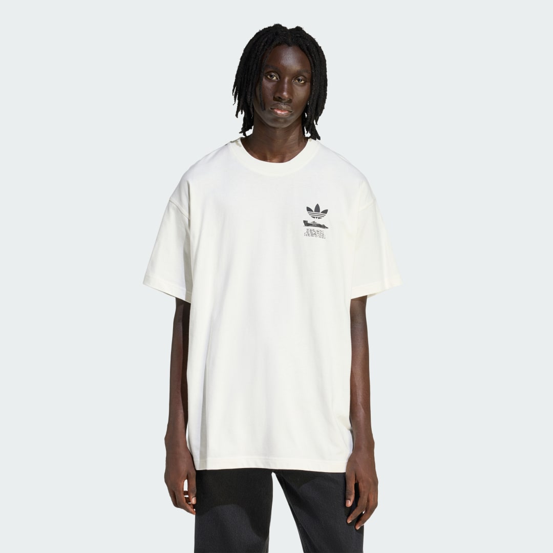 Тениска adidas Performance Racing Manga Graphic Tee Бяло | HY2085, 0