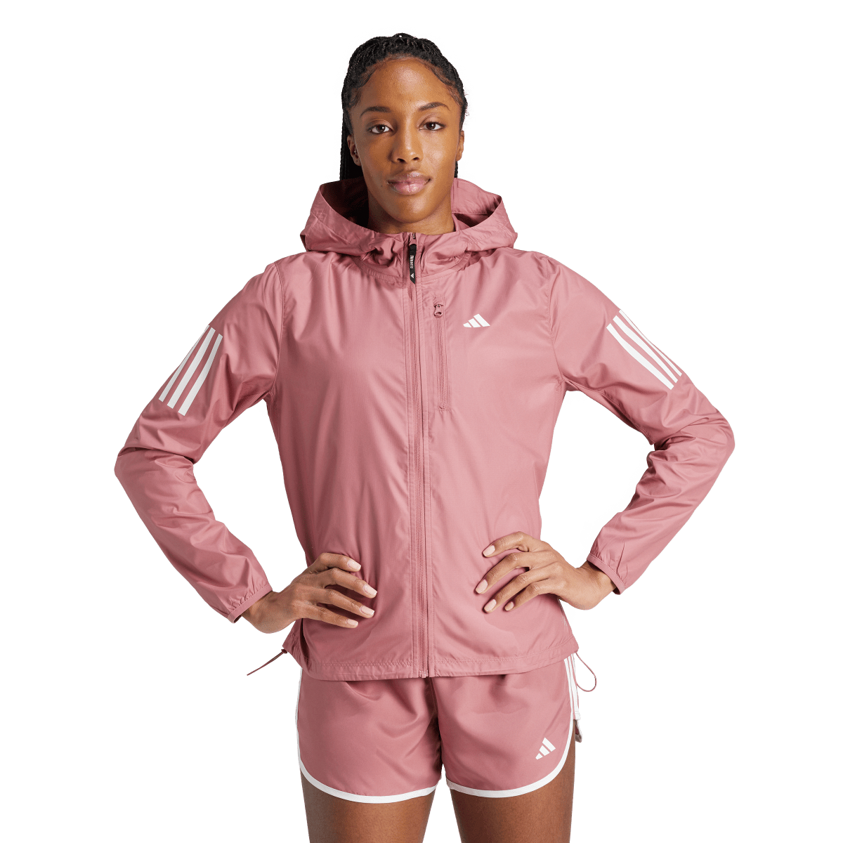 Ветровка adidas Originals Hooded Running Jacket Розово | IM5403, 0