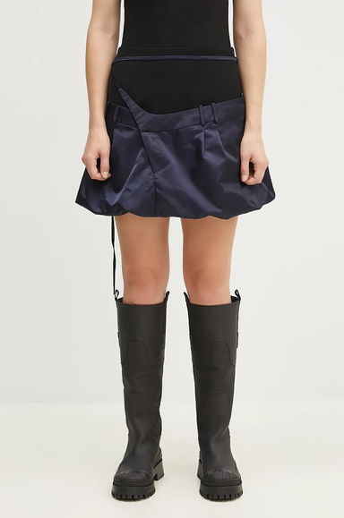 Ottolinger Drape Bomber Mini Skirt, 0