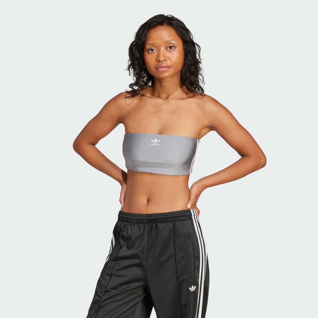 Сутиен adidas Performance 3-Stripes Tube Top Сиво | JD3385, 0