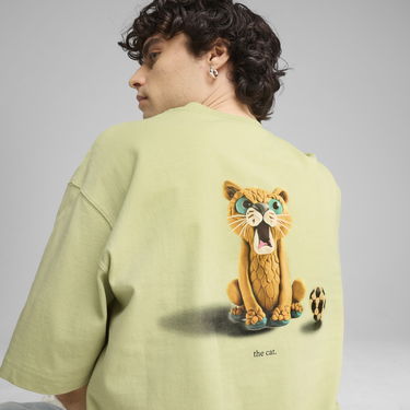 Тениска Puma GRAPHICS The Cat T-Shirt Зелено | 629411_37, 1
