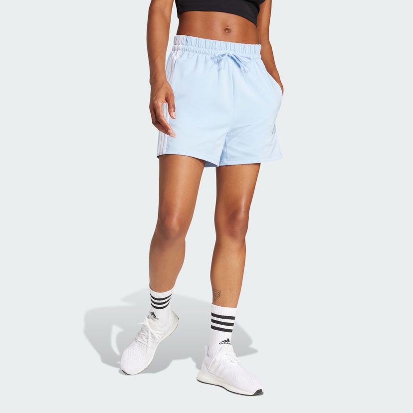 Къси панталони adidas Performance Cotton Shorts With Side Stripes Синьо | JD0911