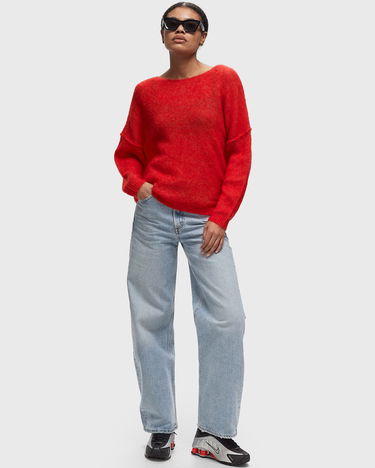 Пуловер American Vintage YANBAY Crewneck Pullover Червено | YAN18DH24-FLAMENCO-CHINE, 1