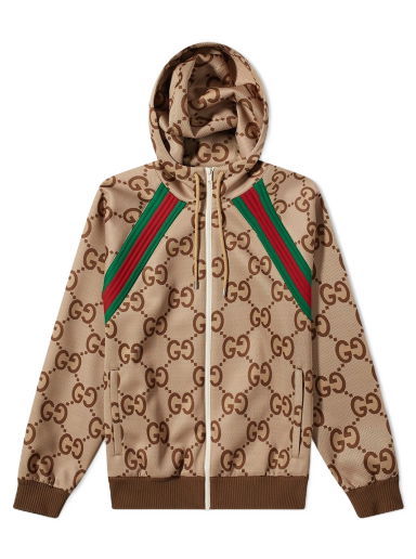 Яке Gucci GG Light All Over Hooded Jacket Кафяво | 713974-XJETI-2270