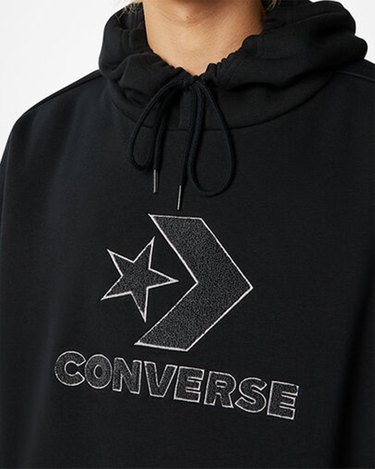 Суитчър Converse Large logo Star Chevron Hoody Черно | 10024915-a01-001, 2