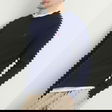 Пуловер Polo by Ralph Lauren Cotton Knit Jumper Тъмно синьо | 710810846-BLU, 5