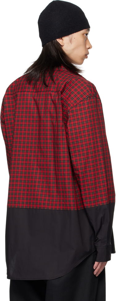 Риза VETEMENTS VETEMENTS Splitted Plaid Shirt Червено | UH76SH630RB, 2