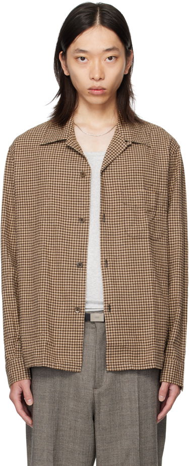 Риза OUR LEGACY OUR LEGACY Heusen Check Shirt Кафяво | M4252HE, 0