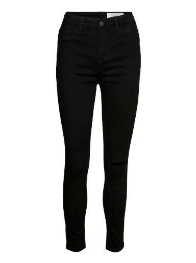 Дънки Noisy May Jeans High Waist Skinny Ankle Jeans Черно | 27020778