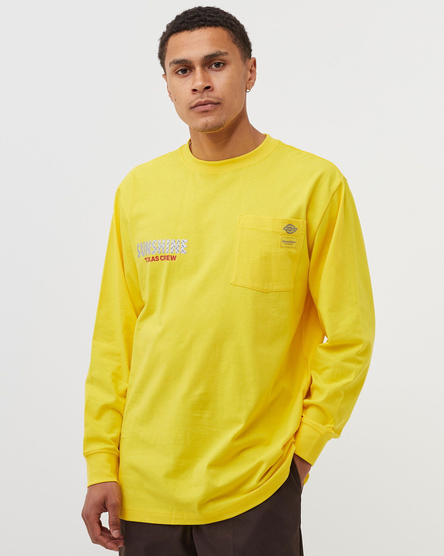Тениска Dickies NYS TEXAS CREW Жълто | 196247049305, 1