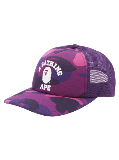 Шапка с козирка BAPE Colour Camo College Mesh Cap Лилаво | 001CPJ301011M-PPL