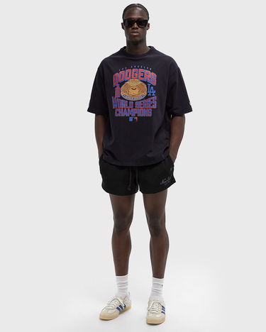 Къси панталони New Era Waffle Knit Drawstring Shorts Черно | 60667776, 2