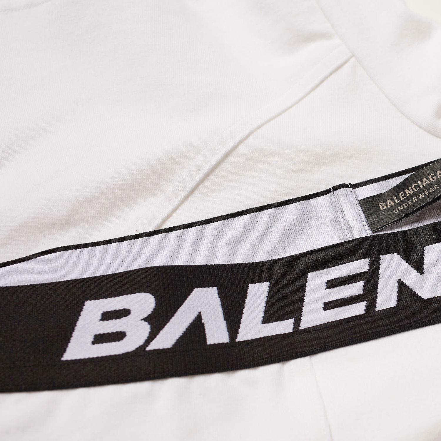 Боксерки Balenciaga Logo Boxer Briefs Бяло | 766944-4B7B2-9060, 1