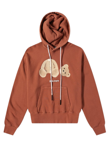 Суитчър Palm Angels Kill The Bear Popover Hoody Кафяво | PMBB058S22FLE0146460