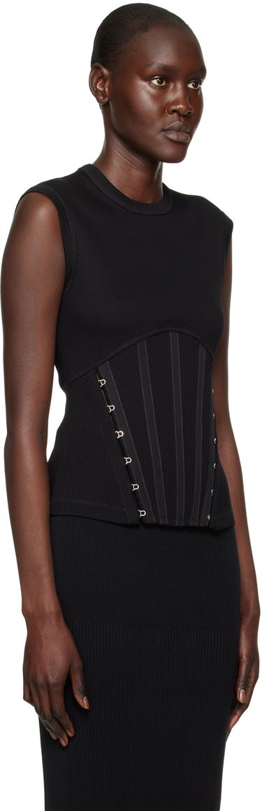 Потник Dion Lee Ribbed Corset Tank Top Бяло | C3088R23, 4