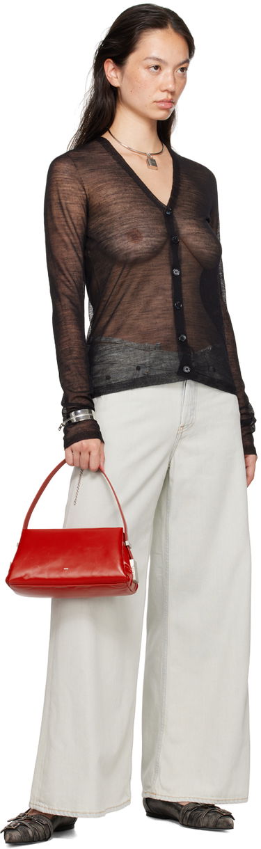 Чанта през рамо OSOI Pillow Mini Leather Shoulder Bag Червено | 24FWB030121109, 3