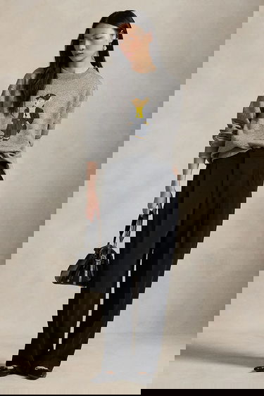 Суитчър Polo by Ralph Lauren Polo Bear Print Sweatshirt Сиво | 211A87104, 2