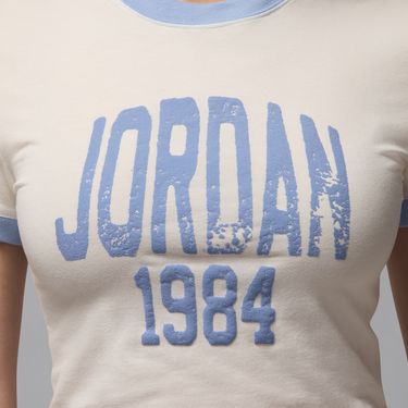 Съкратен топ Jordan Jordan Cropped Graphic T-Shirt Бяло | HJ0196-133, 1