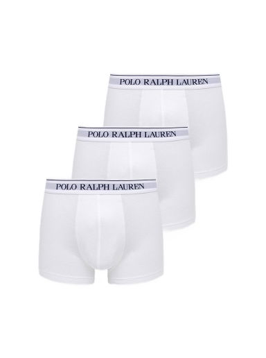 Боксерки Polo by Ralph Lauren Cotton Trunk - 3 Pack Бяло | 714835885001