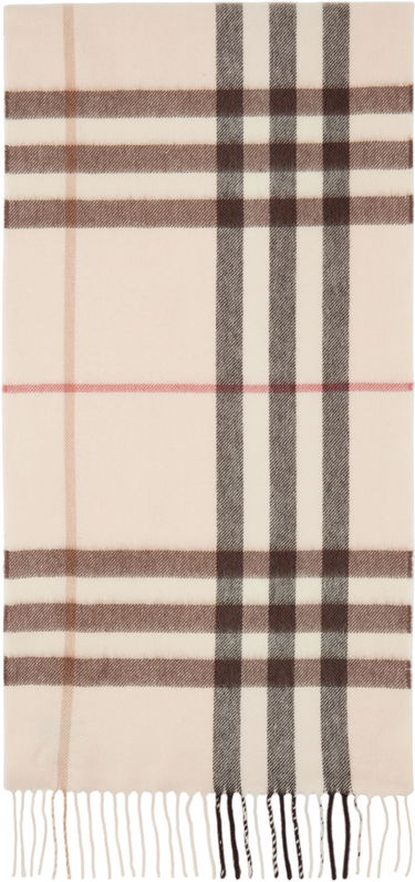 Шал Burberry Check Cashmere Scarf Бежово | 8103011, 0