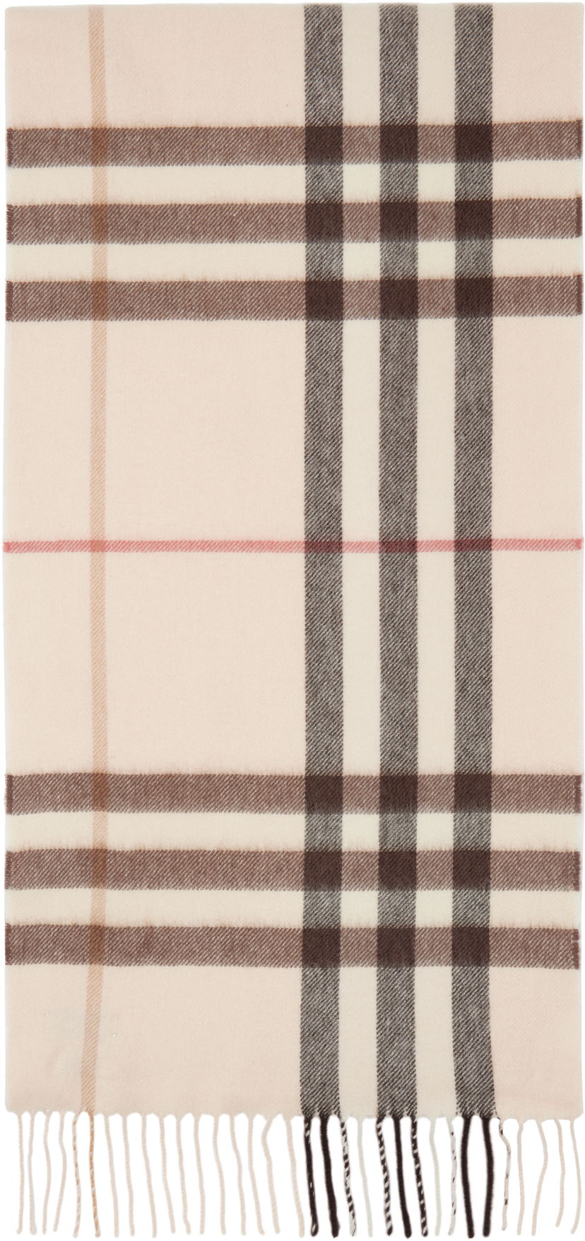 Шал Burberry Check Cashmere Scarf Бежово | 8103011