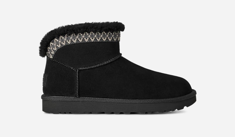 Кецове и обувки UGG Classic Ultra Mini Taslyn Boot Черно | 1174496-BLK, 0