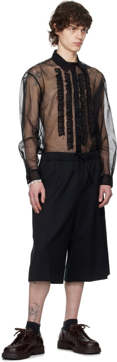 Къси панталони Simone Rocha Simone Rocha Wide Leg Long Shorts Черно | 4148D 1217, 3