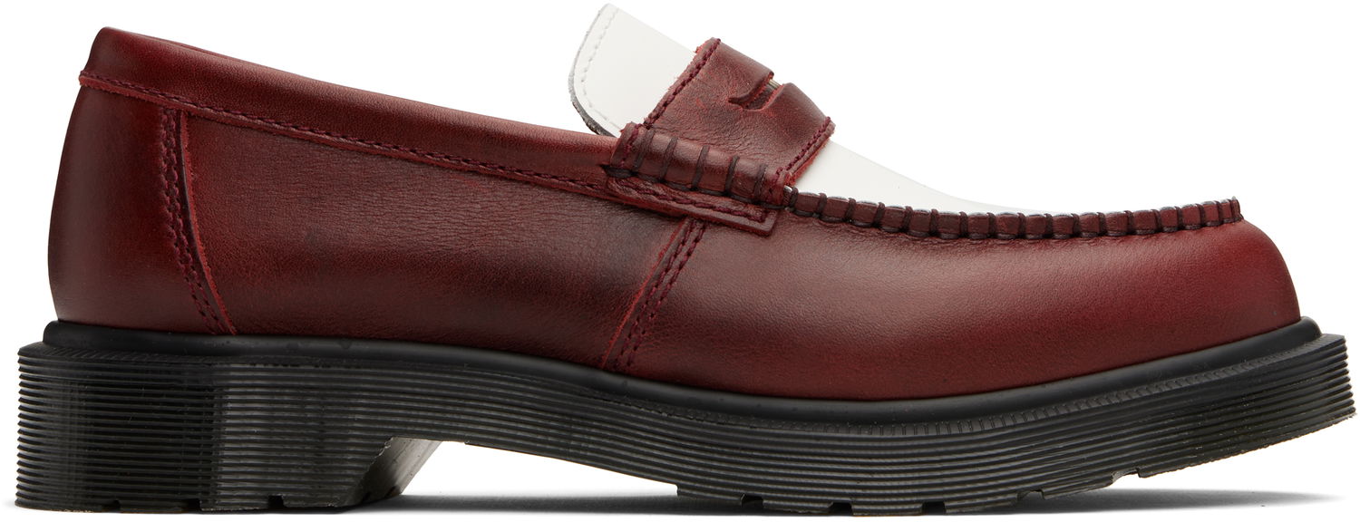 Кецове и обувки Dr. Martens Penton Two-Tone Leather Loafers Червено | 40635600, 0
