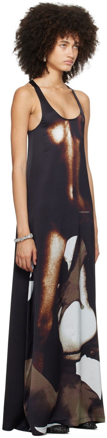 Pокля Y/PROJECT Y/Project Body Collage Maxi Dress Черно | WTSDRESS75-S25, 1