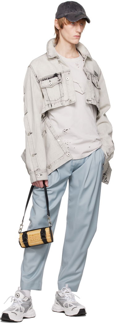 Панталони Feng Chen Wang Feng Chen Wang Double Waistband Trousers Синьо | FUS15TR05, 3