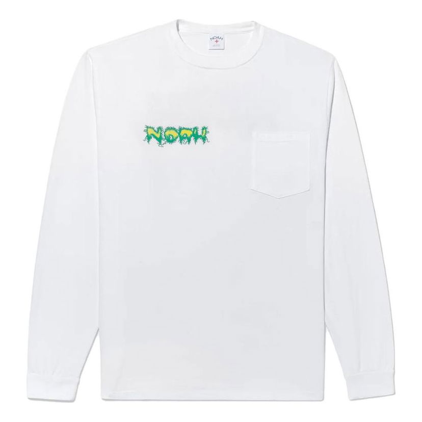 Тениска Noah Noah Shock Graphic Long Sleeve T-Shirt Бяло | PTO022SS23WHT