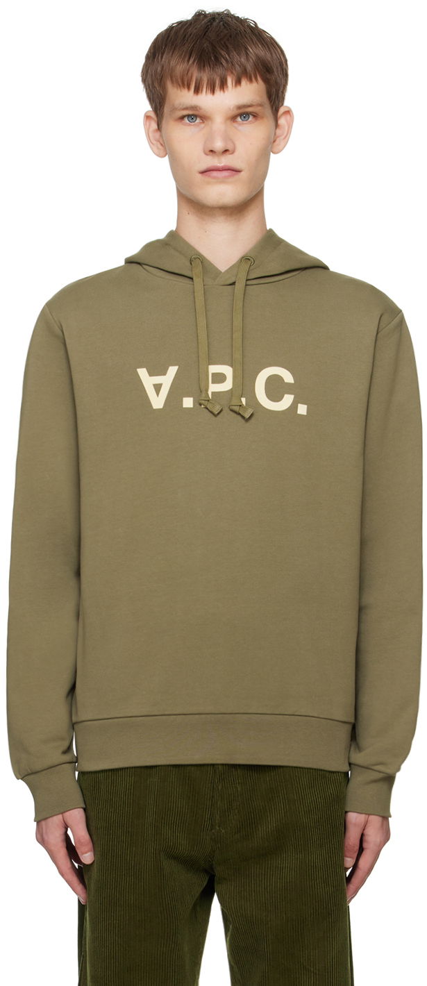 Суитчър A.P.C. Khaki Standard Grand 'V.P.C.' Hoodie Кафяво | COHBN-M27908, 0