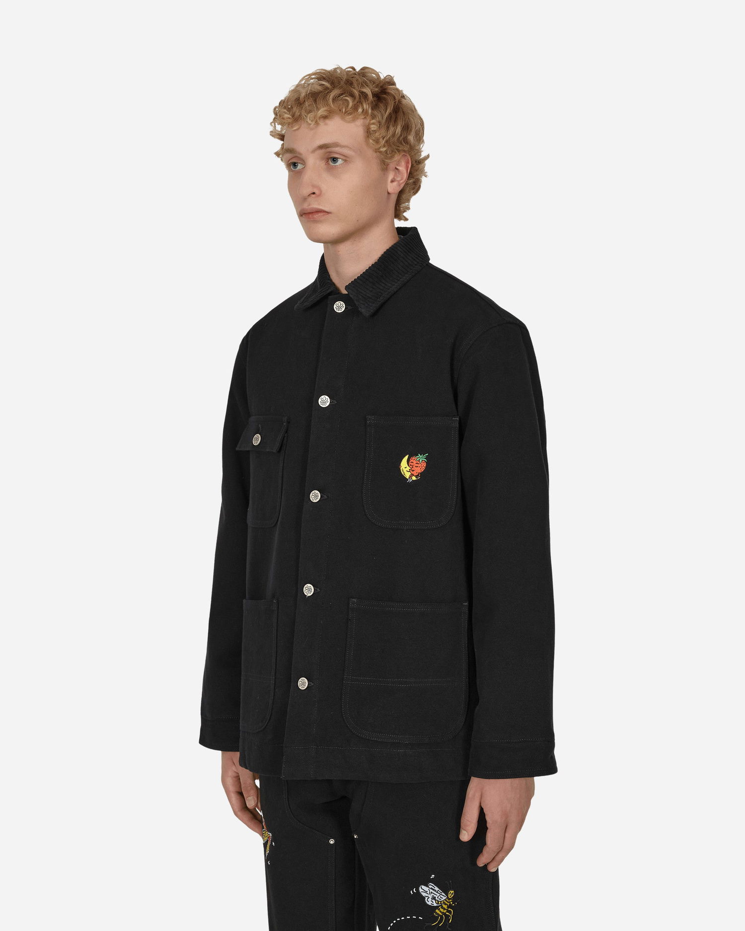 Палта Sky High Farm Canvas Embroidered Workwear Chore Coat Черно | SHF02C008 1, 1