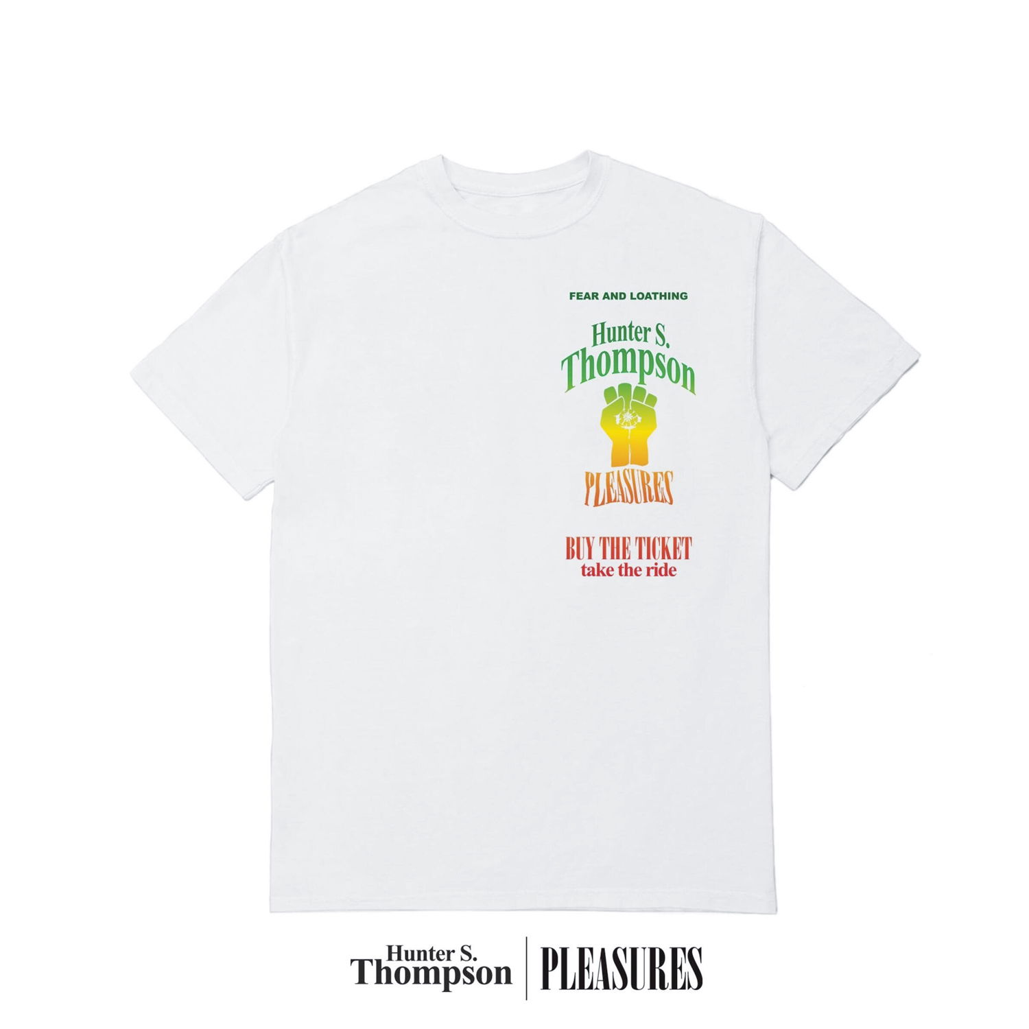 Тениска Pleasures Take The Ride Tee Бяло | P22W054-WHITE, 0