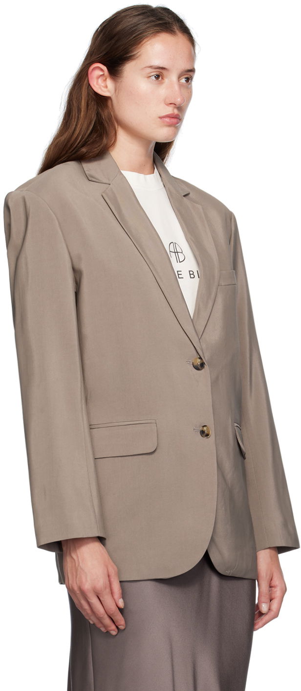 Яке Anine Bing Single-Breasted Blazer Бежово | A-01-2007-TPU23, 1